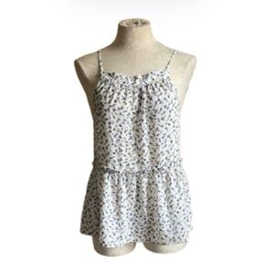 Sienna Sky White Spaghetti-Strap Floral Camisole